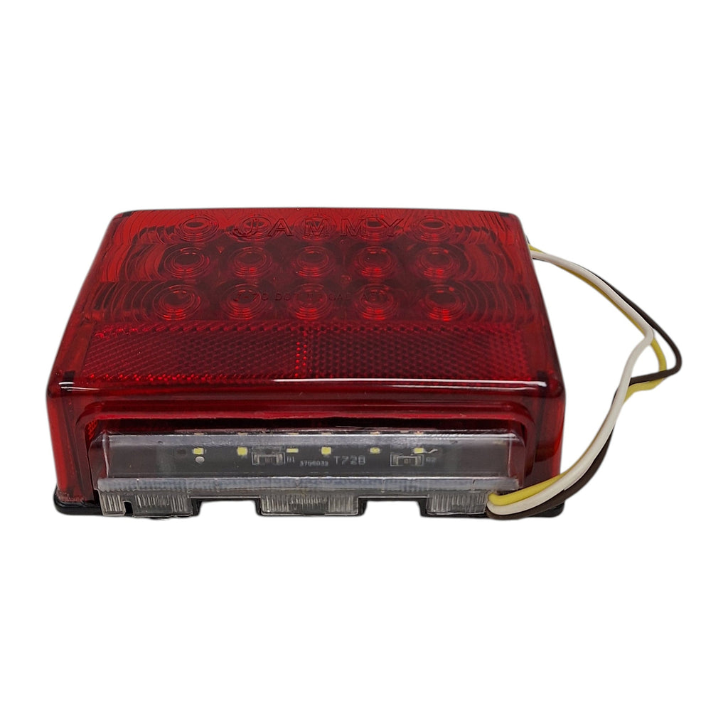 Jammy LED Driver Side Box Stop Turn Tail Trailer Light with License Plate Light (J-72-L)