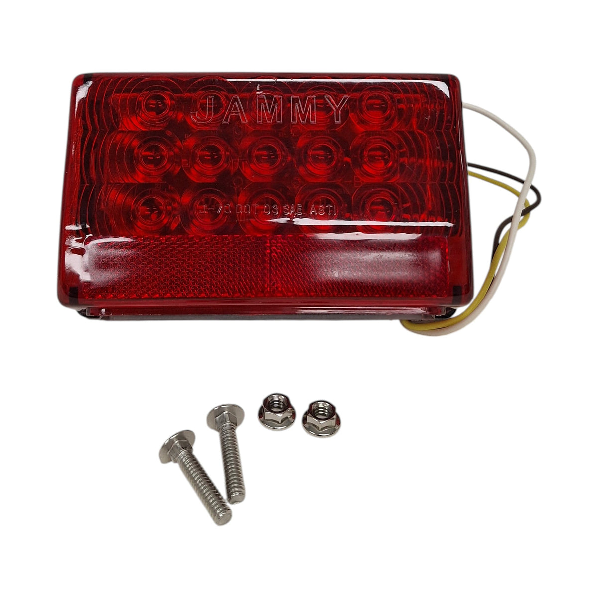 Jammy LED Driver Side Box Stop Turn Tail Trailer Light with License Plate Light (J-72-L)