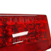 Jammy Red Rectangular Trailer Light - Right Side (J-72)
