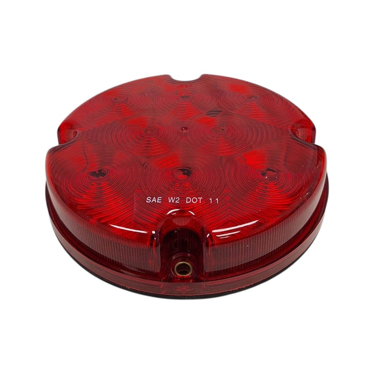 7" Round Red Warning Strobe Light LED Bus Lamp Tractor Truck Fail Safe Flasher (J-84-R)