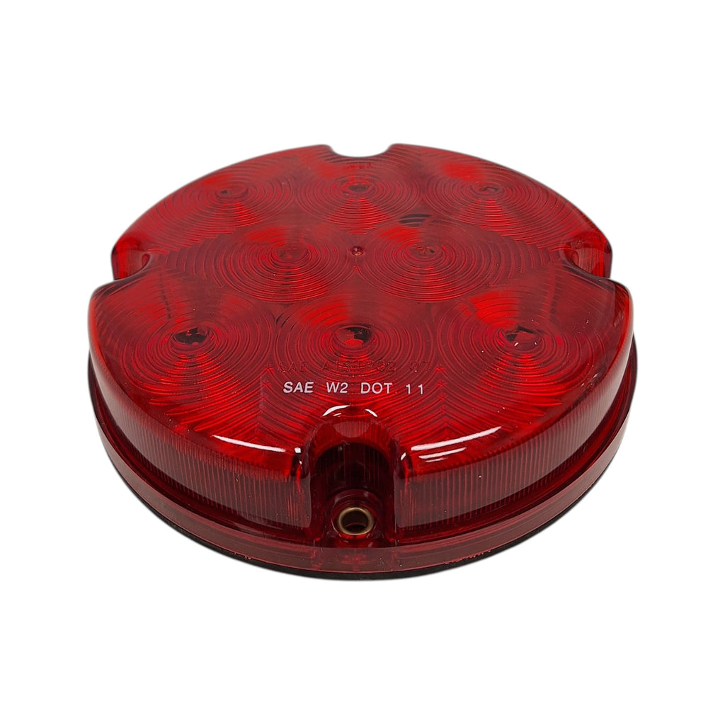 7" Round Red Warning Strobe Light LED Bus Lamp Tractor Truck Fail Safe Flasher (J-84-R)