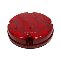 7" Round Red Warning Strobe Light LED Bus Lamp Tractor Truck Fail Safe Flasher (J-84-R)