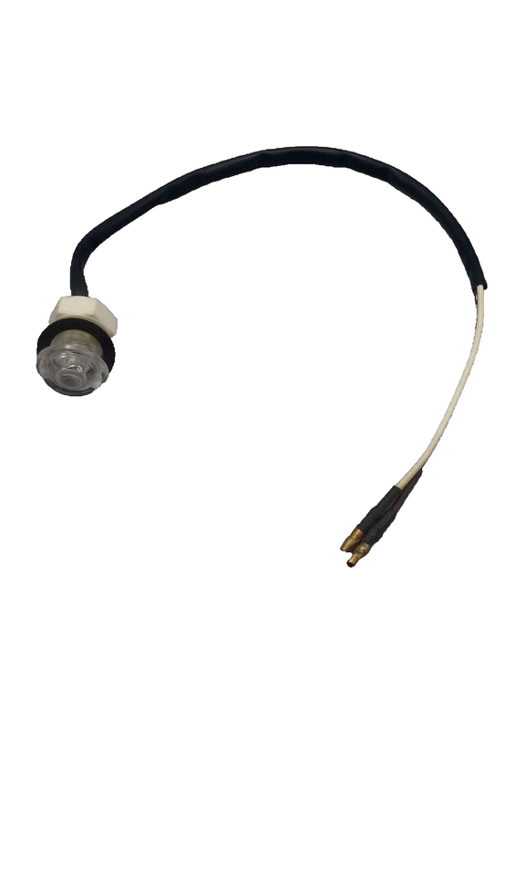 11/16 Amber Clear Jammy Bullet Light 1 LED Waterproof Marker Accent P2 Rated (J-5-AC)