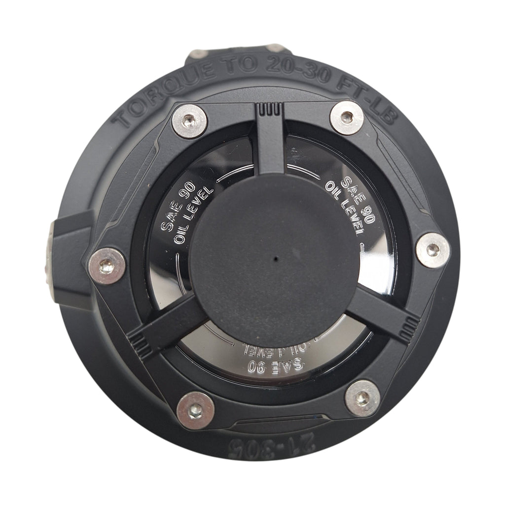 Four - Dexter FORTRESS 4" Diameter Aluminum Oil Cap for 10,000-16,000 lb axles (K21-305-00-FOUR)