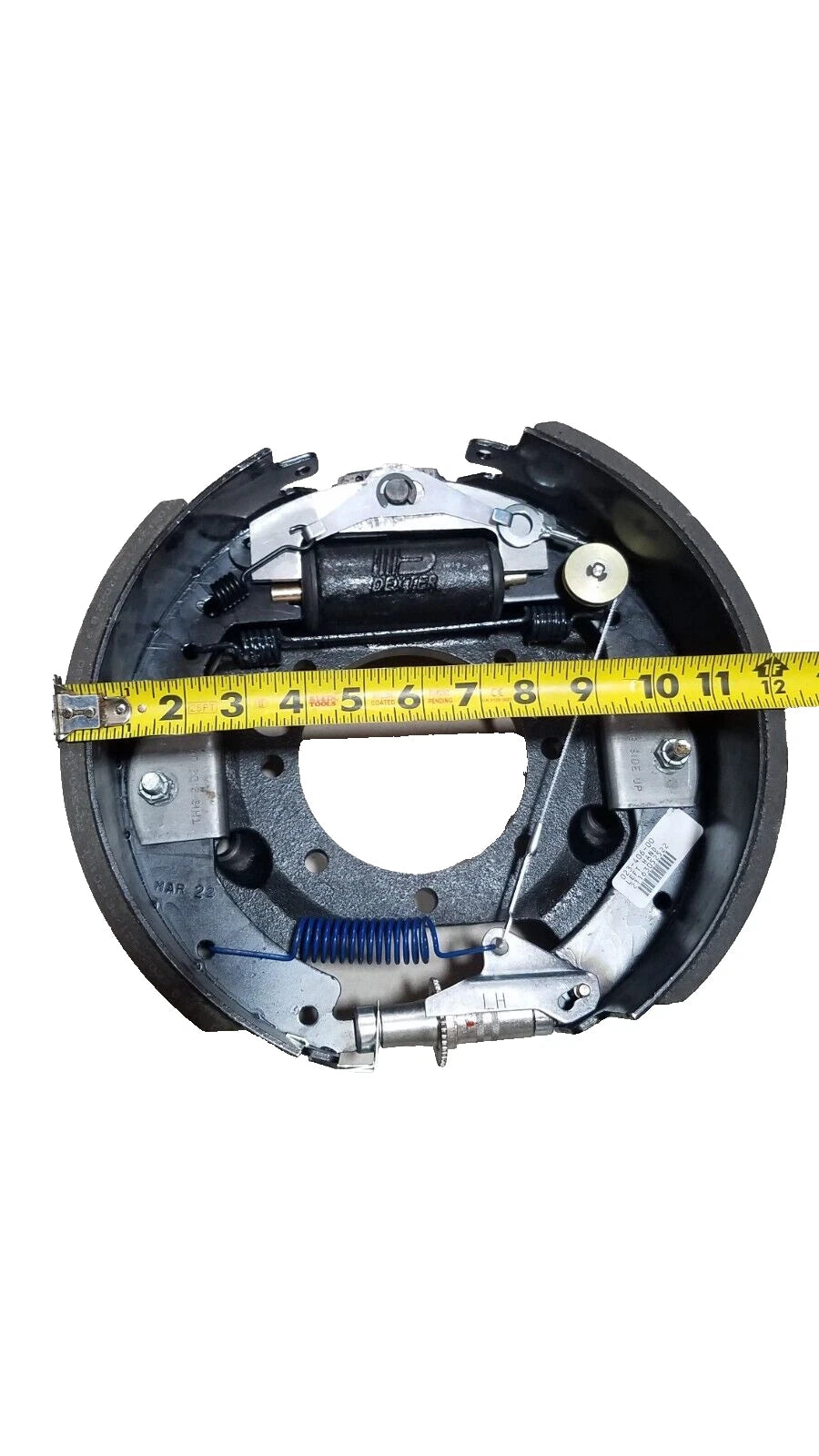 Dexter 15k Hydraulic Brake Backing Plate 12.25 x 5 Left Hand 7 Bolt Axle Trailer (K23-406-00)