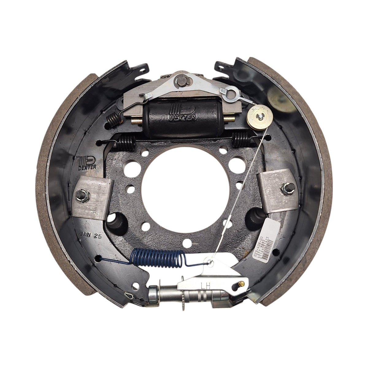 Hydraulic Brake 12K 12.25" x 5" Dexter 7 Bolt LEFT Hand Trailer Backing Plate (K23-408-00)