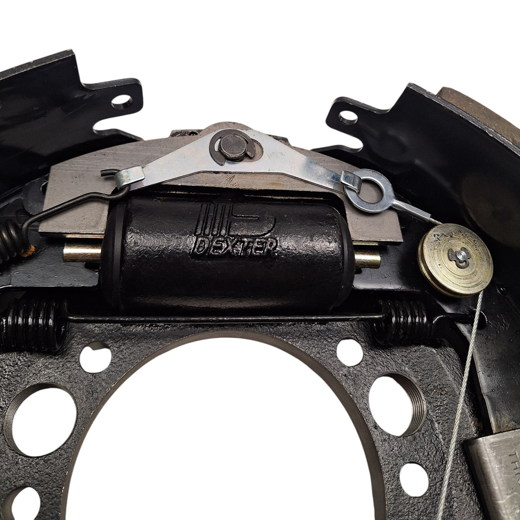 Hydraulic Brake 12K 12.25" x 5" Dexter 7 Bolt LEFT Hand Trailer Backing Plate (K23-408-00)
