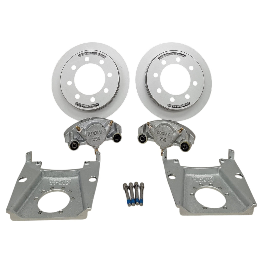 Kodiak Disc Brake Kit – Dacromet Plated Slip-On Trailer Brakes - 8K Dexter Axles with GAL-DEX Coating (K71-2R-133-7-9-DDD)
