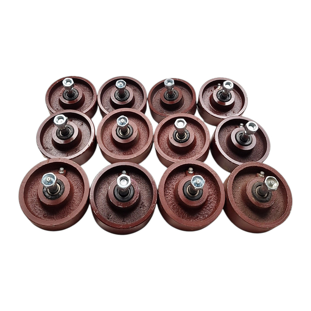 12x Sloans Kwik Load Texas Rollback Trailer Rollers for Bed Frame Caster Wheels (KLR-LOTOF12)