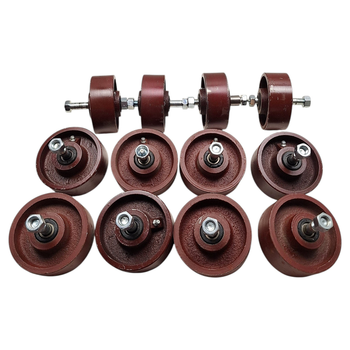 12x Sloans Kwik Load Texas Rollback Trailer Rollers for Bed Frame Caster Wheels (KLR-LOTOF12)