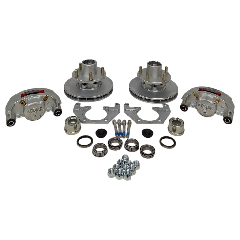 Kodiak 8" Disc Brake Kit | 5x4.5 Bolt Pattern | Dacromet 2,000 lbs EZ Lube (KOD27FR)