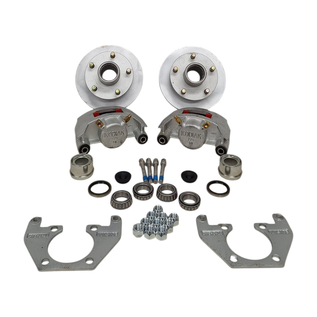 Kodiak 8" Disc Brake Kit | 5x4.5 Bolt Pattern | Dacromet 2,000 lbs EZ Lube (KOD27FR)