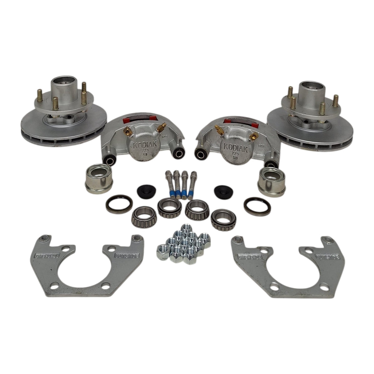 Kodiak 8" Disc Brake Kit | 5x4.5 Bolt Pattern | Dacromet 2,000 lbs EZ Lube (KOD27FR)