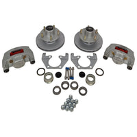 Kodiak 8" Disc Brake Kit | 5x4.5 Bolt Pattern | Dacromet 2,000 lbs EZ Lube (KOD27FR)
