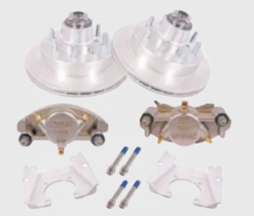 Kodiak 13" Disc Brake Kit - 8 on 6.5 - Dacromet/Stainless - 8K Oil Bath (KOD27VR)