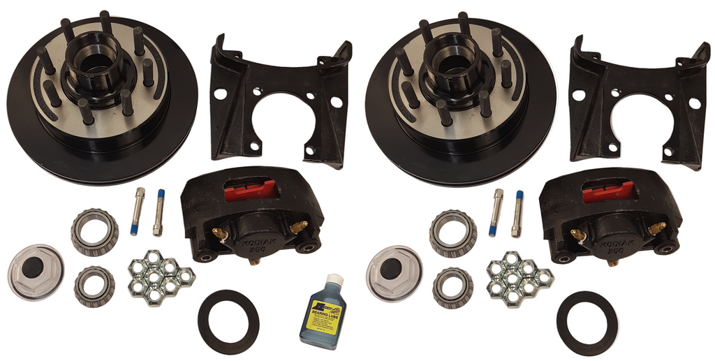 Kodiak Disc Brake Dexter 8K Trailer Axle 13" Hub Rotor 8 x 6.5 E- Coat Oil (KOD34VR)