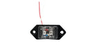 Kaper II 3-3/8" 2 Diode LED Clear Lens/Red Charger Jr. Marker Light with 2 Wires (L04-0038RI)