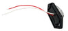 Kaper II 3-3/8" 2 Diode LED Clear Lens/Red Charger Jr. Marker Light with 2 Wires (L04-0038RI)