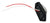 Kaper II 3-3/8" 2 Diode LED Clear Lens/Red Charger Jr. Marker Light with 2 Wires (L04-0038RI)