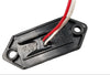 Kaper II 3-3/8" 2 Diode LED Clear Lens/Red Charger Jr. Marker Light with 2 Wires (L04-0038RI)