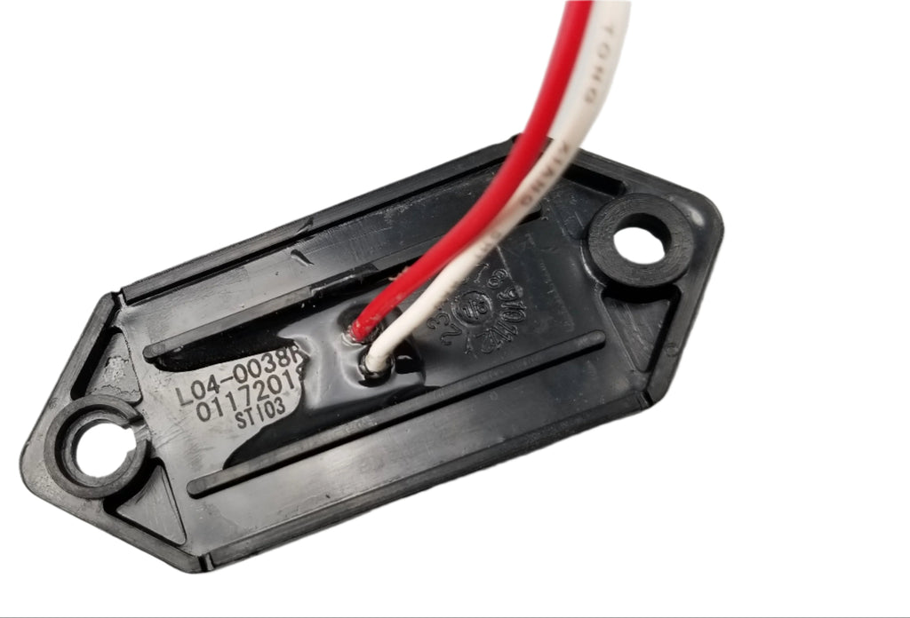 Kaper II 3-3/8" 2 Diode LED Clear Lens/Red Charger Jr. Marker Light with 2 Wires (L04-0038RI)