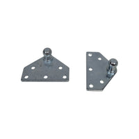 2X Flat Strut Mount Bracket 13MM Ball Gas Spring Prop Rod Camper RV Truck (LPB1313-2)