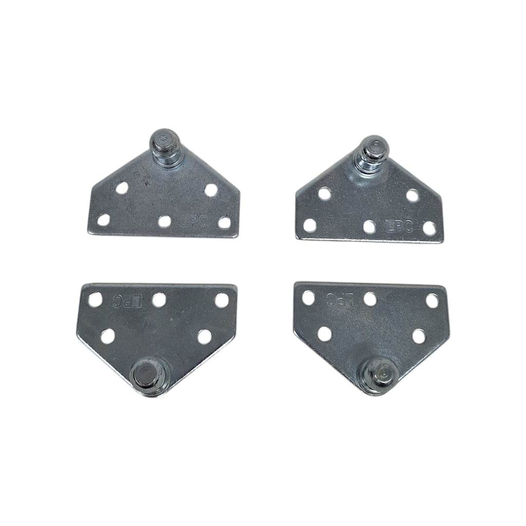 4X Flat Strut Mount Bracket 13MM Ball Gas Spring Prop Rod Camper RV Truck (LPB1313-4)