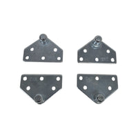 4X Flat Strut Mount Bracket 13MM Ball Gas Spring Prop Rod Camper RV Truck (LPB1313-4)