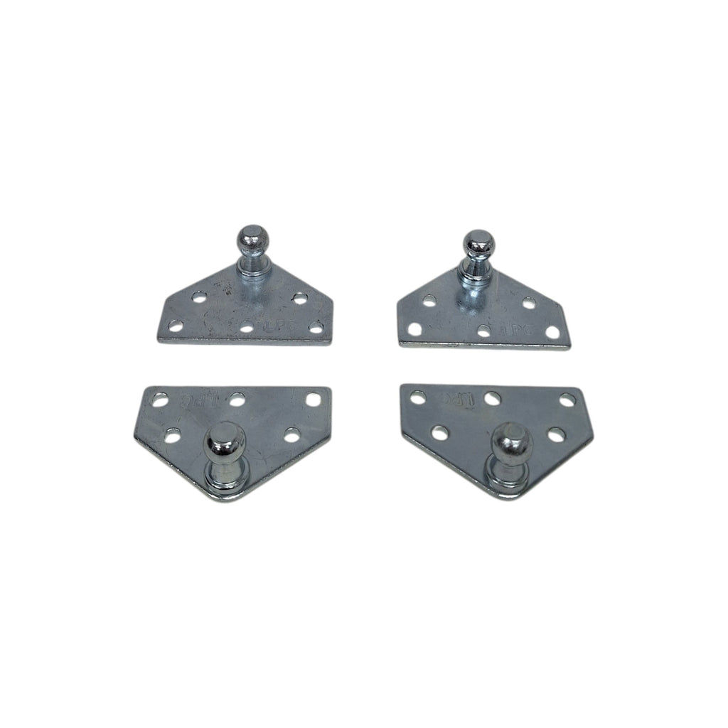 4X Flat Strut Mount Bracket 13MM Ball Gas Spring Prop Rod Camper RV Truck (LPB1313-4)
