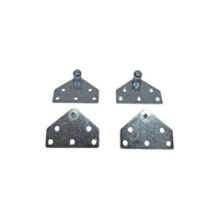 4X Flat Strut Mount Bracket 13MM Ball Gas Spring Prop Rod Camper RV Truck (LPB1313-4)