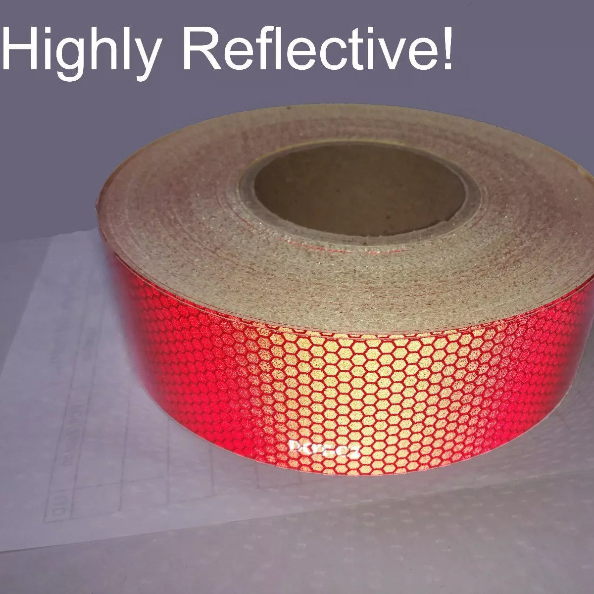 DOT 2" Red Construction Tape 50 Yard Roll Highly Reflective Trailer RV Camper (LPCDRD-2)