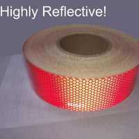 DOT 2" Red Construction Tape 50 Yard Roll Highly Reflective Trailer RV Camper (LPCDRD-2)
