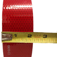 DOT 2" Red Construction Tape 50 Yard Roll Highly Reflective Trailer RV Camper (LPCDRD-2)