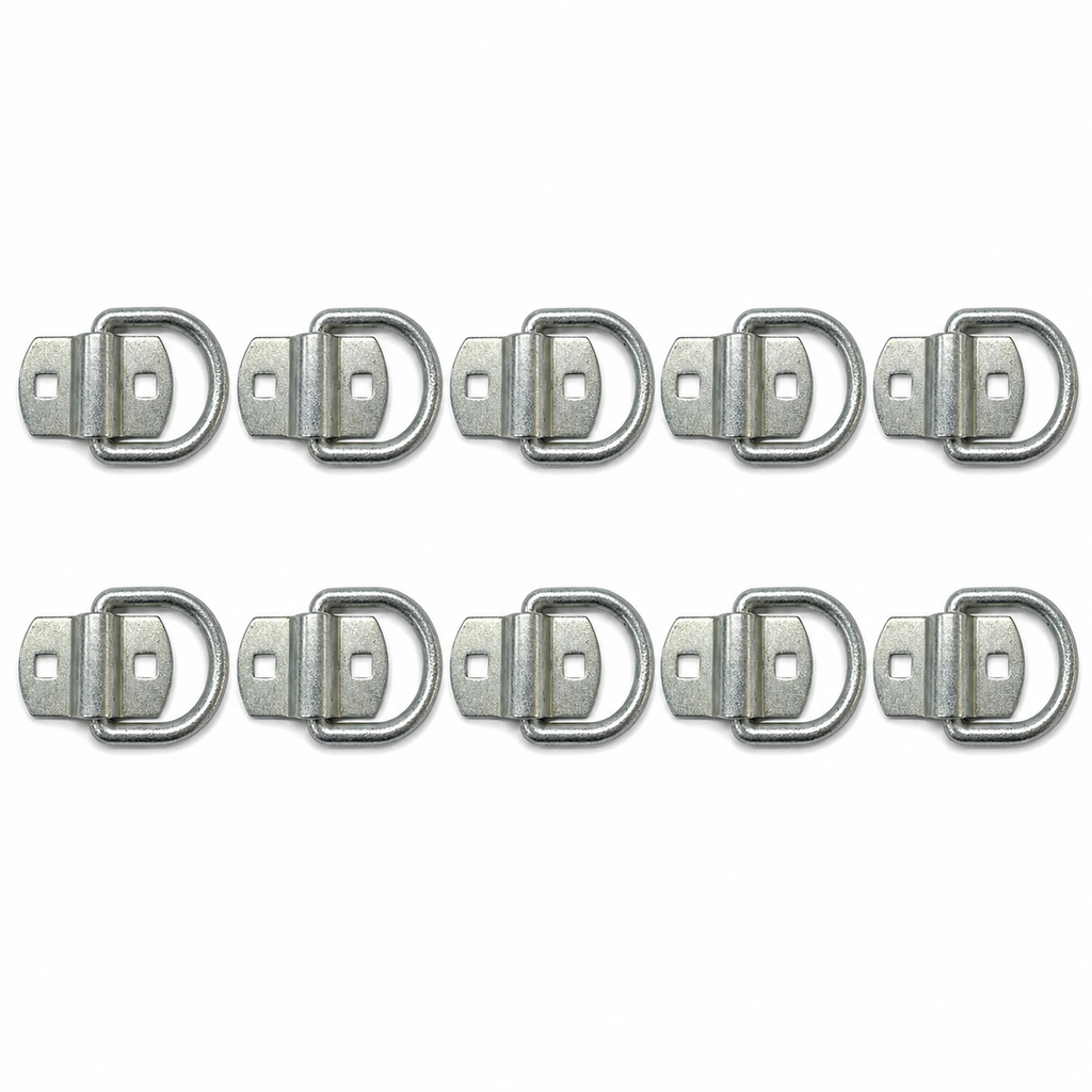 10-Pack Brophy LRB5 3/8" Bolt-On D-Ring Tie Down Anchors 6,000 lb Zinc (LRB5-LOTOF10)
