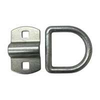 Brophy 3/8" Bolt-On D-Ring Tie Down Anchor - 6,000 lb Rated Zinc Plated (LRB5)