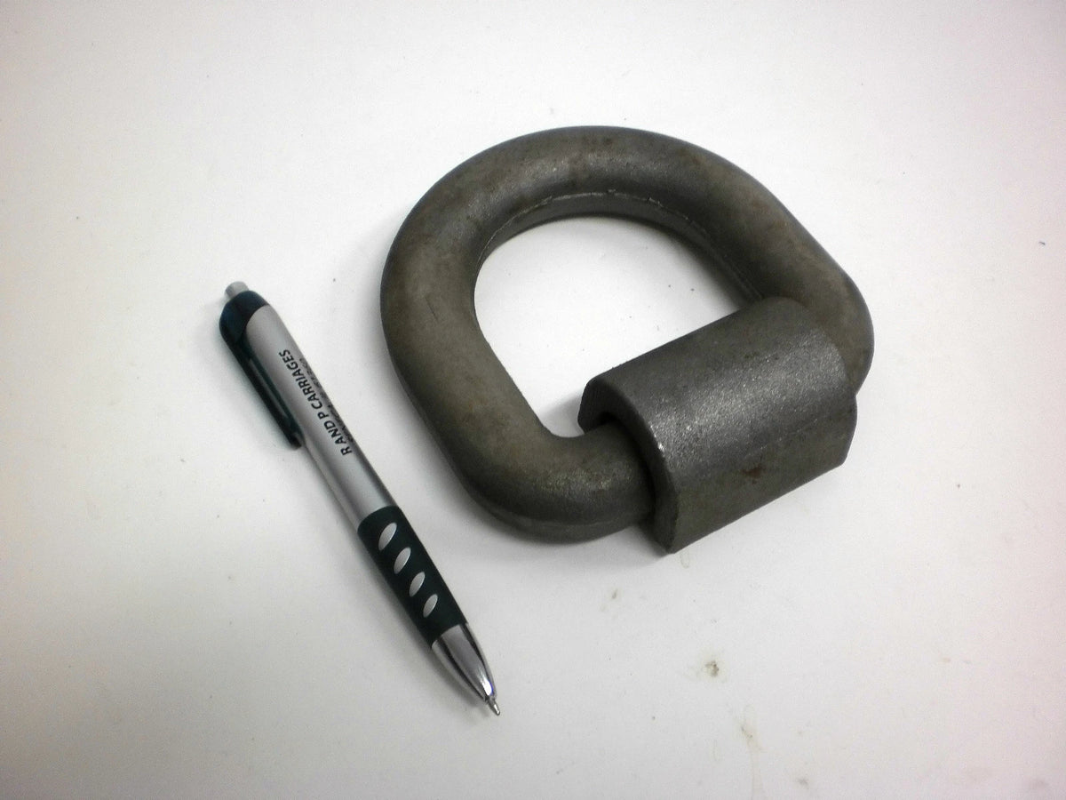 Brophy 1 " Weld-On D-Ring Lashing Anchor | 46,000 lb Rating | Forged 1045 Steel (LRW3)