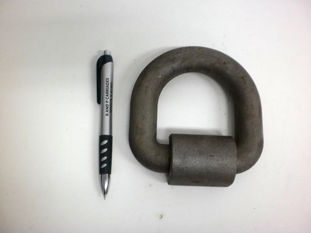 Brophy 1 " Weld-On D-Ring Lashing Anchor | 46,000 lb Rating | Forged 1045 Steel (LRW3)