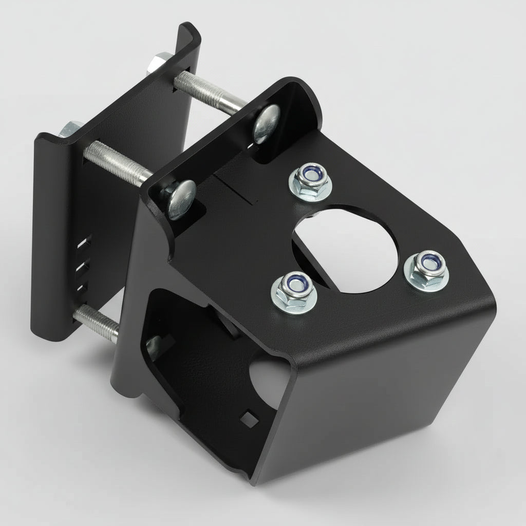 Trailer Tongue Jack Relocation Bracket — Bolt-On for 3-Bolt / A-Frame Jacks Part (LYOM-250)