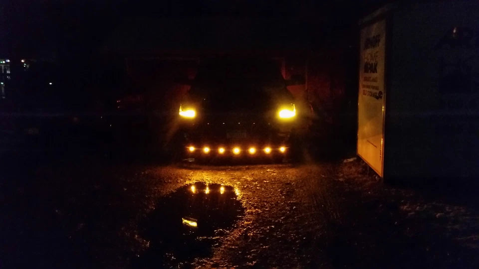 3/4" Red / Clear LED Bullet Marker Light with 12" Spaced Gen 2 Bullet Connector (M09300RCL-12BC)