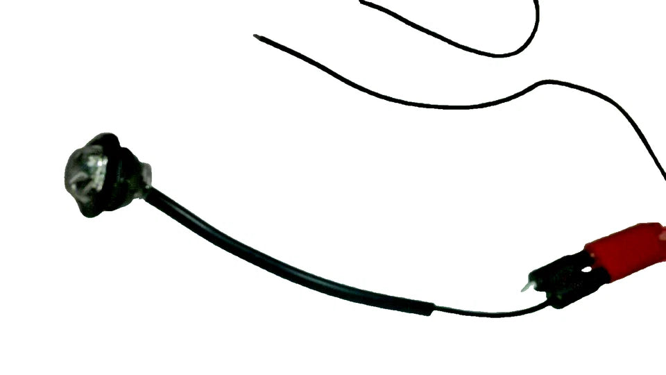 3/4" Red / Clear LED Bullet Marker Light with 12" Spaced Gen 2 Bullet Connector (M09300RCL-12BC)