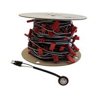 White 3/4" LED Hot Spot Light Continuous Wiring Harness with 12" Spacing PER FT (M09300WCL-12BC)