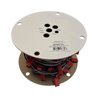 White 3/4" LED Hot Spot Light Continuous Wiring Harness with 12" Spacing PER FT (M09300WCL-12BC)