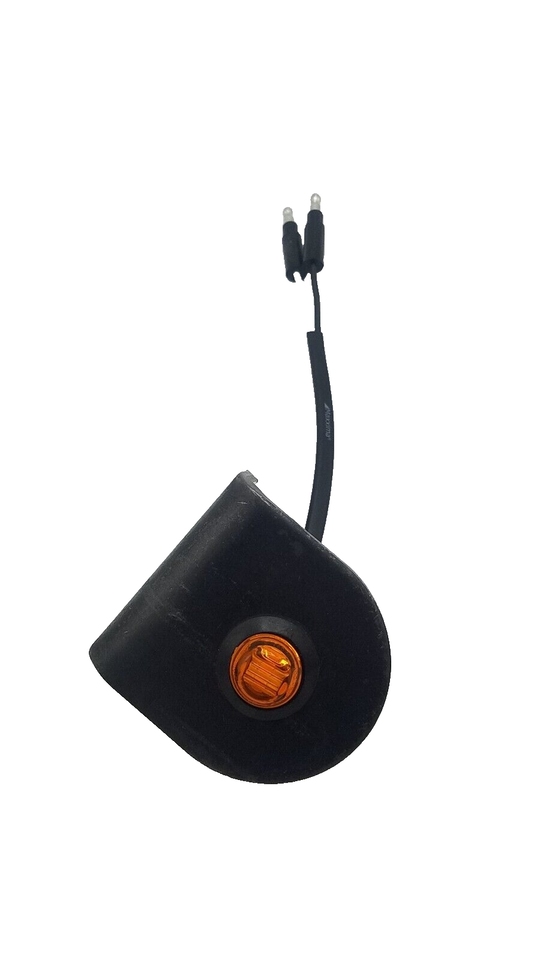 Maxxima 3/4" Round LED P2PC CM Amber With 3/4" Weld-On Light Bracket (M09300Y-34-BRACKET)