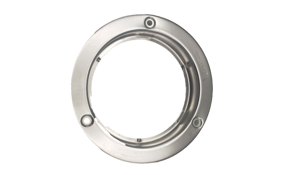 4" Round Stainless Steel Security Flange for Maxxima M42322 Trailer RV Light (M43253)