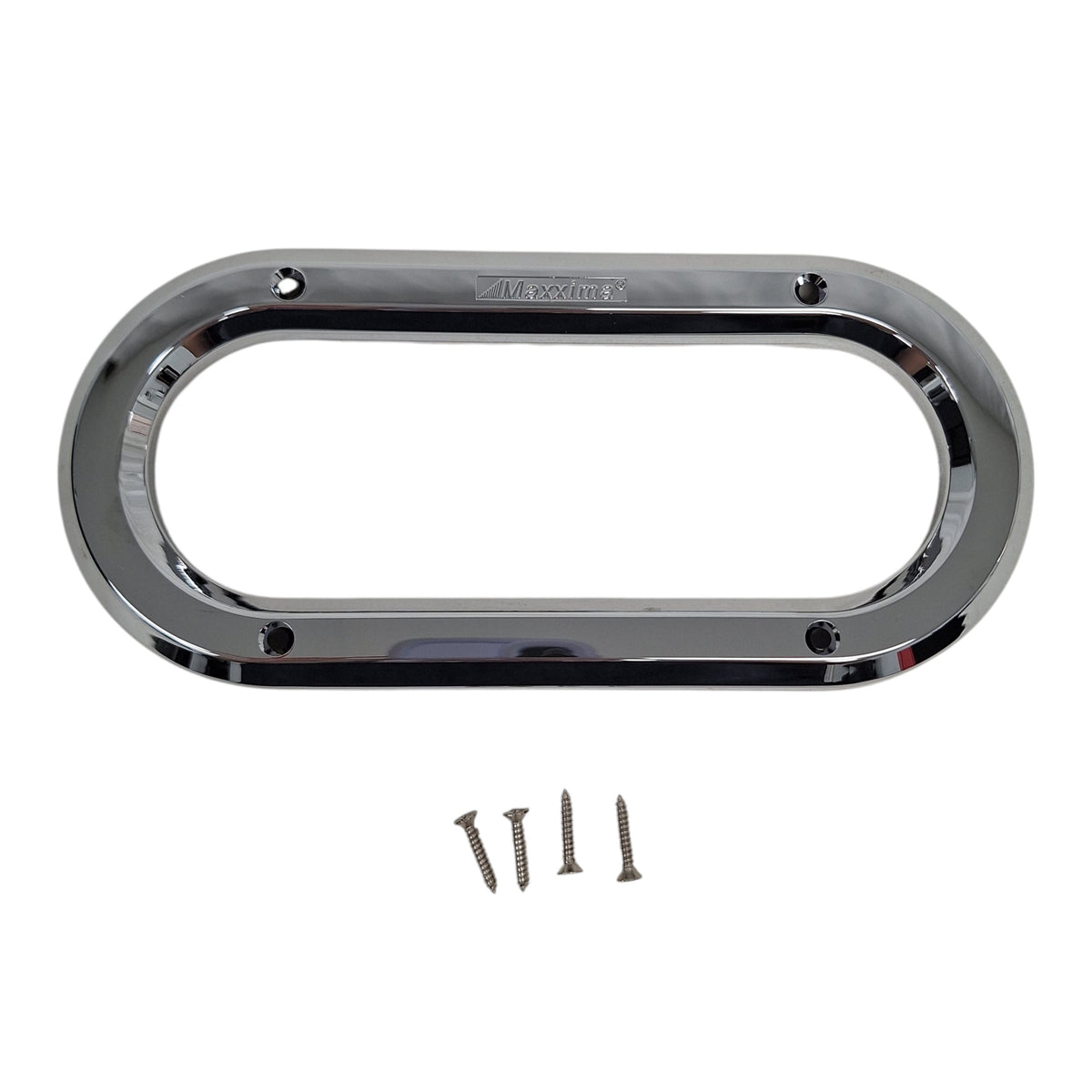 6" Oval Trim Ring Maxxima M50605 Truck Trailer Plastic Chrome Bezel Cover (M50605)