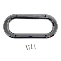 6" Oval Trim Ring Maxxima M50605 Truck Trailer Plastic Chrome Bezel Cover (M50605)