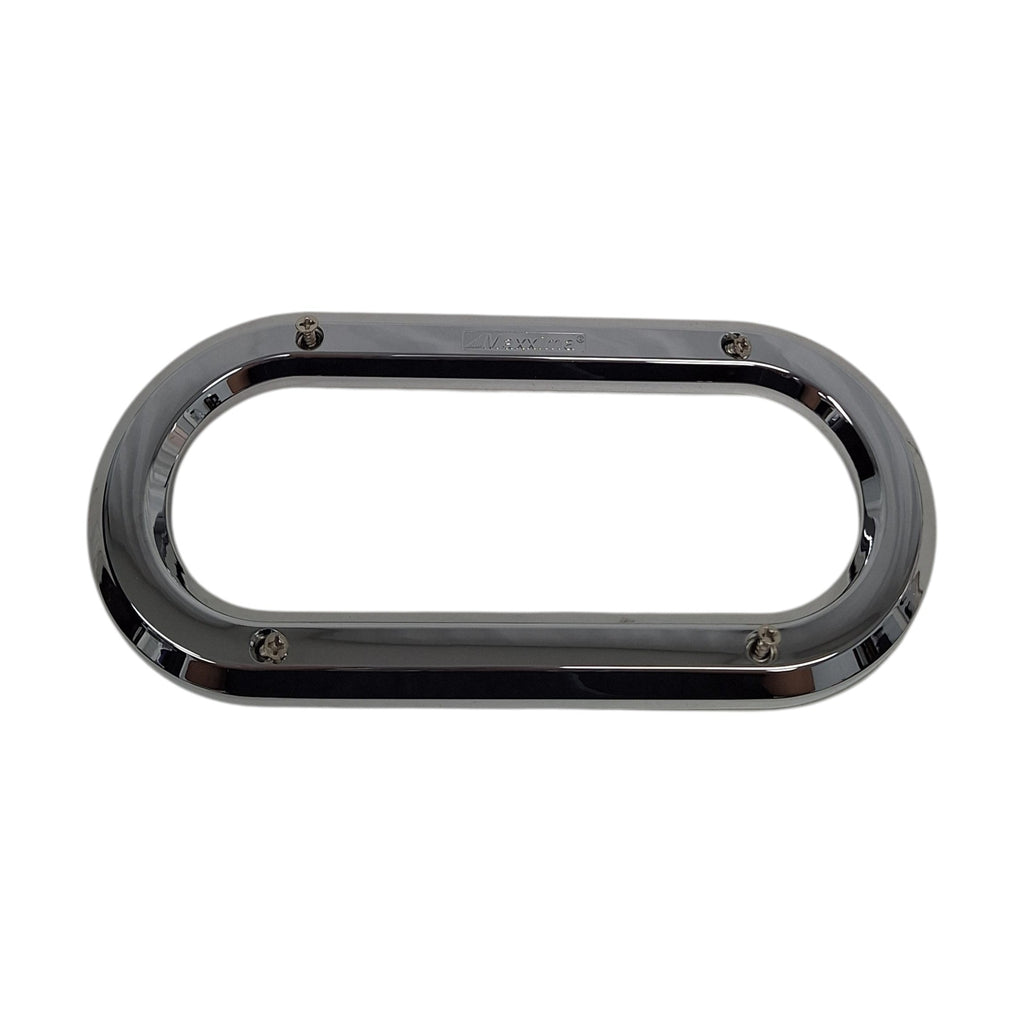 6" Oval Trim Ring Maxxima M50605 Truck Trailer Plastic Chrome Bezel Cover (M50605)