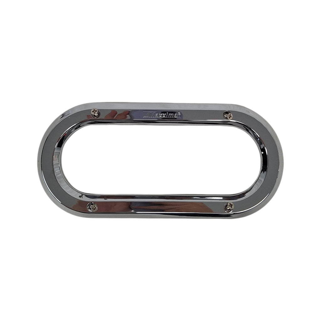 6" Oval Trim Ring Maxxima M50605 Truck Trailer Plastic Chrome Bezel Cover (M50605)