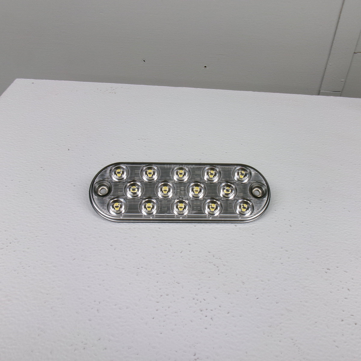 Two - Maxxima 6" Oval White LED Low Profile Back-Up with Two Adhesive Mounting Tape (M63350 + M63350-TAPE)