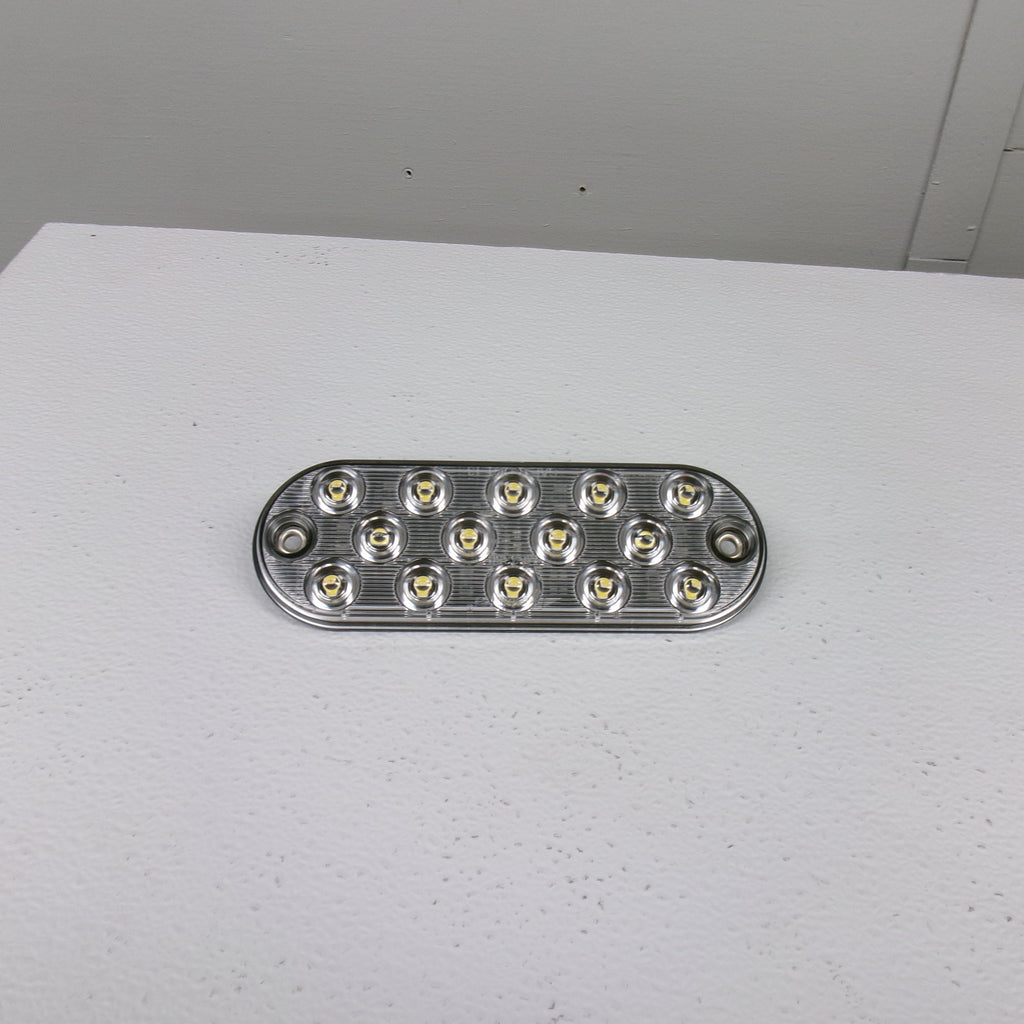 Two - Maxxima Low Profile White LED 6" Oval Reverse Backup Cargo Light (M63350-LOTOF2)